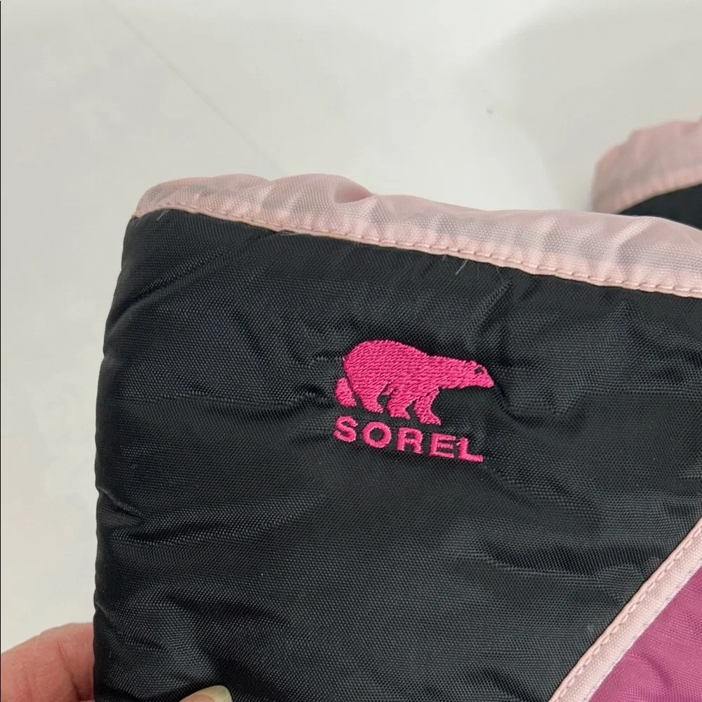 Sorel Black and Pink Winter Boots